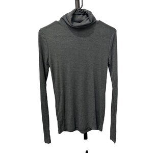 Forever 21 Ribbed Gray Turtleneck Long Sleeve Top Sz Medium